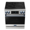 Thor Kitchen 30-Inch Professional Electric Range with Tilt Panel Touch Control in Stainless Steel with Navy Blue Trim (RSE30-BLU)