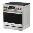 Thor Kitchen 30-Inch Professional Electric Range with Tilt Panel Touch Control in Stainless Steel with Bronze Trim (RSE30-BRZ)