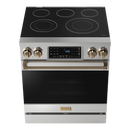 Thor Kitchen 30-Inch Professional Electric Range with Tilt Panel Touch Control in Stainless Steel with Bronze Trim (RSE30-BRZ)