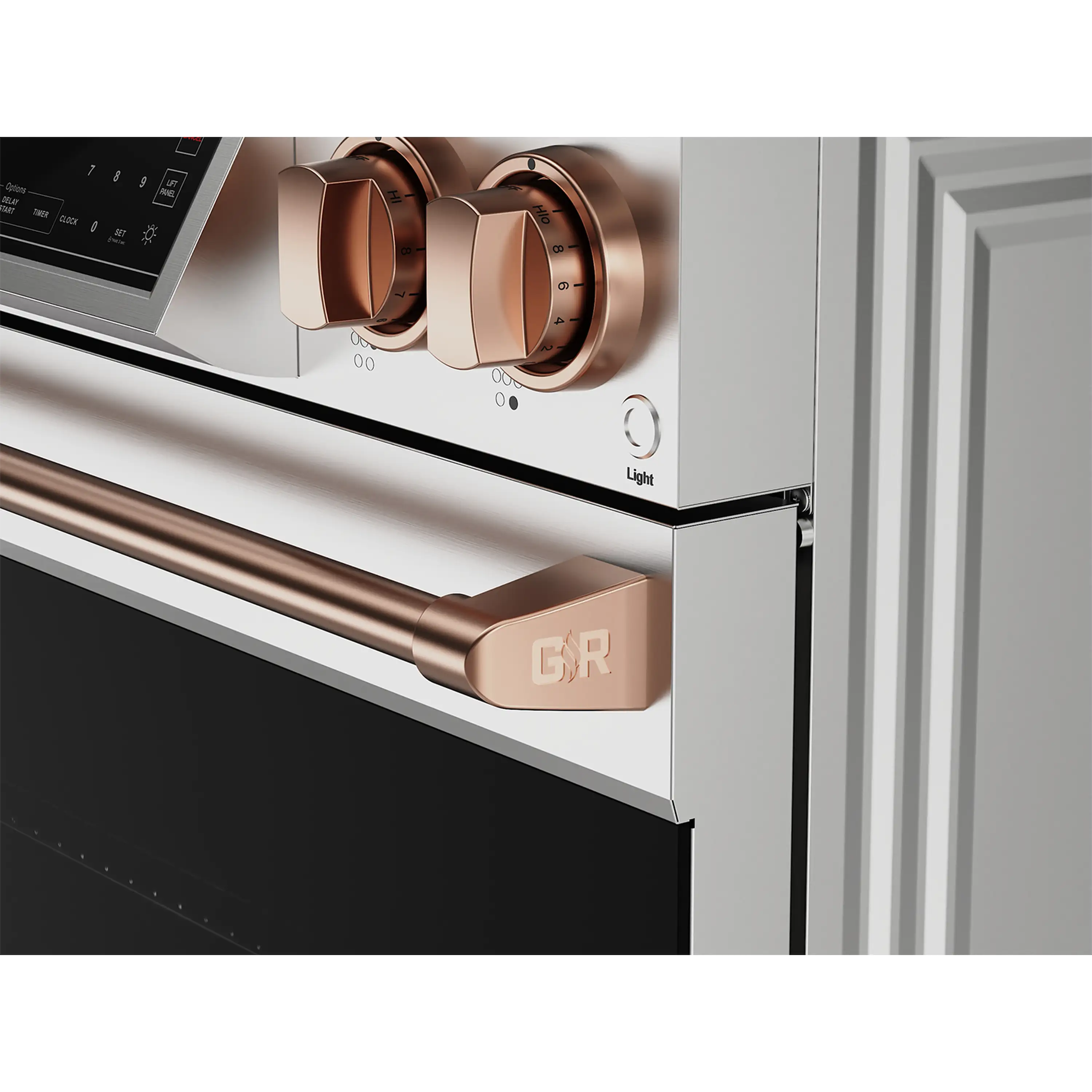 Thor Kitchen 30-Inch Professional Electric Range with Tilt Panel Touch Control in Stainless Steel with Rose Gold Trim (RSE30-RSG)