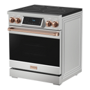 Thor Kitchen 30-Inch Professional Electric Range with Tilt Panel Touch Control in Stainless Steel with Rose Gold Trim (RSE30-RSG)