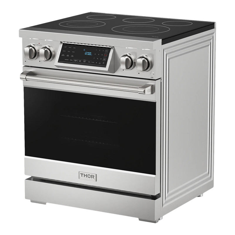 Thor Kitchen 30-Inch Professional Electric Range with Tilt Panel Touch Control in Stainless Steel (RSE30)