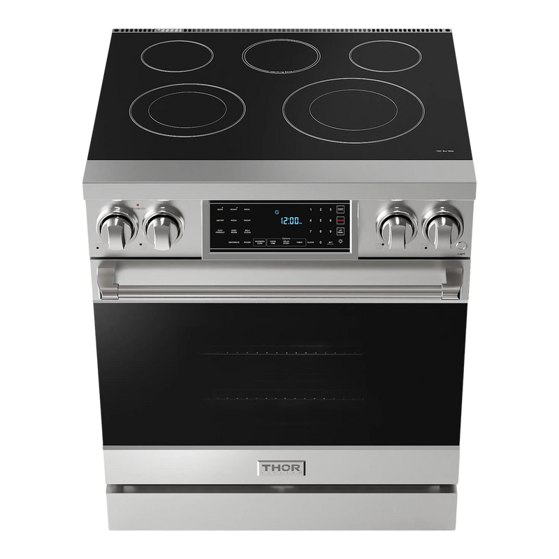 Thor Kitchen 30-Inch Professional Electric Range with Tilt Panel Touch Control in Stainless Steel (RSE30)