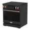 Thor Kitchen 30-Inch Professional Electric Range with Tilt Panel Touch Control in Black with Rose Gold Trim (RSE30B-RSG)