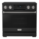 Thor Kitchen Gordon Ramsay Series 36-Inch Professional Electric Range with Tilt Panel Touch Control in Black with Stainless Steel Trim (RSE36B-SS)