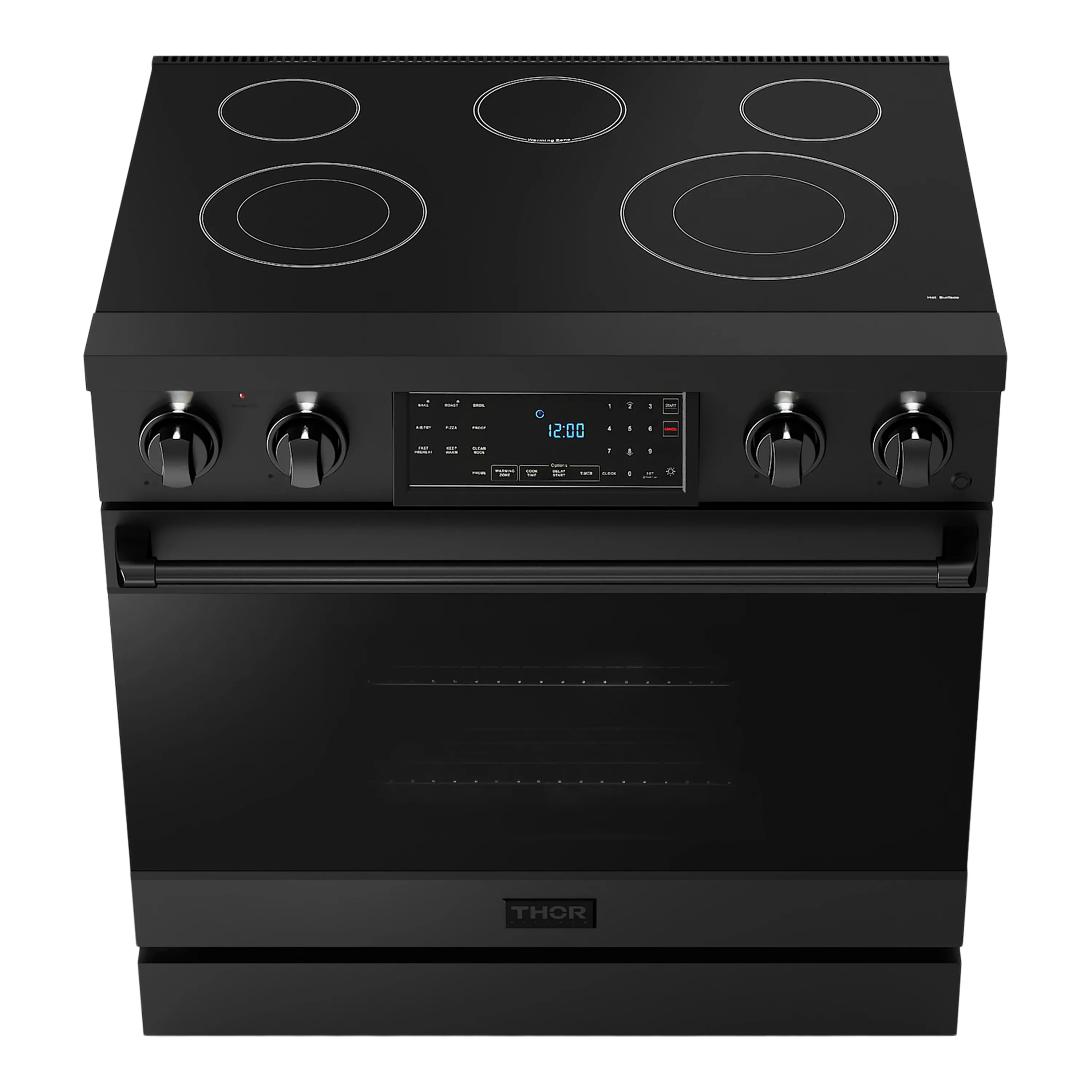 Thor Kitchen 36-Inch Professional Electric Range with Tilt Panel Touch Control in Black (RSE36B)