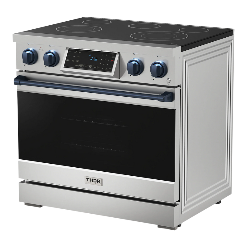 Thor Kitchen 30-Inch Professional Gas Range with Tilt Panel Touch Control in Black with Rose Gold Trim RSG30B-RSGLP