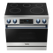 Thor Kitchen 36-Inch Professional Electric Range with Tilt Panel Touch Control in Stainless Steel with Navy Blue Trim (RSE36-BLU)