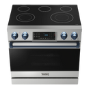 Thor Kitchen 30-Inch Professional Gas Range with Tilt Panel Touch Control in Black with Rose Gold Trim RSG30B-RSGLP