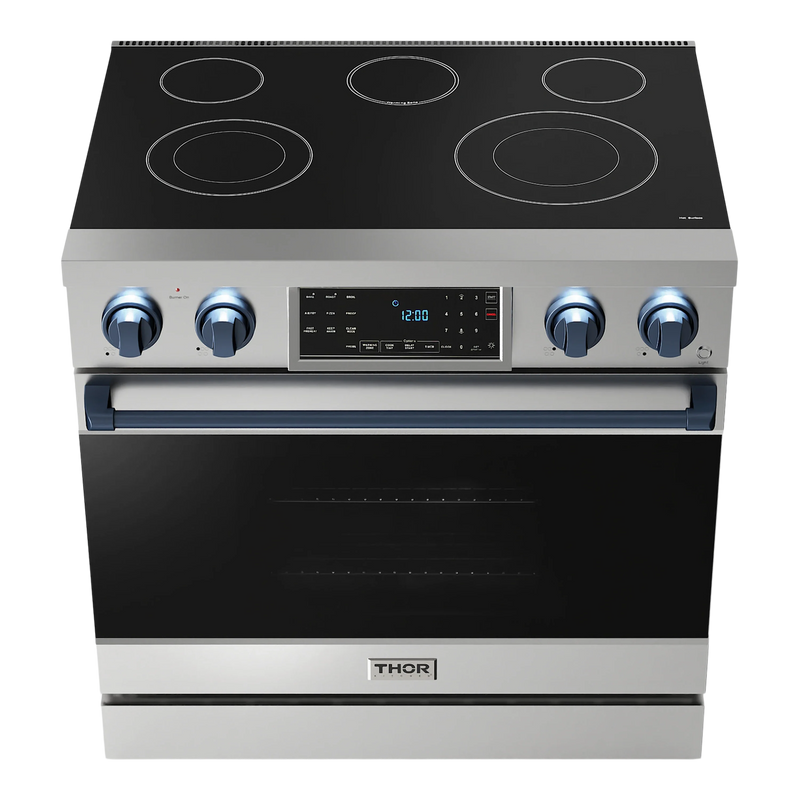 Thor Kitchen 30-Inch Professional Gas Range with Tilt Panel Touch Control in Black with Rose Gold Trim RSG30B-RSGLP