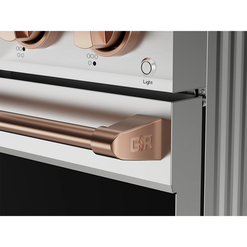 Thor Kitchen 36-Inch Professional Electric Range with Tilt Panel Touch Control in Stainless Steel with Rose Gold Trim (RSE36-RSG)