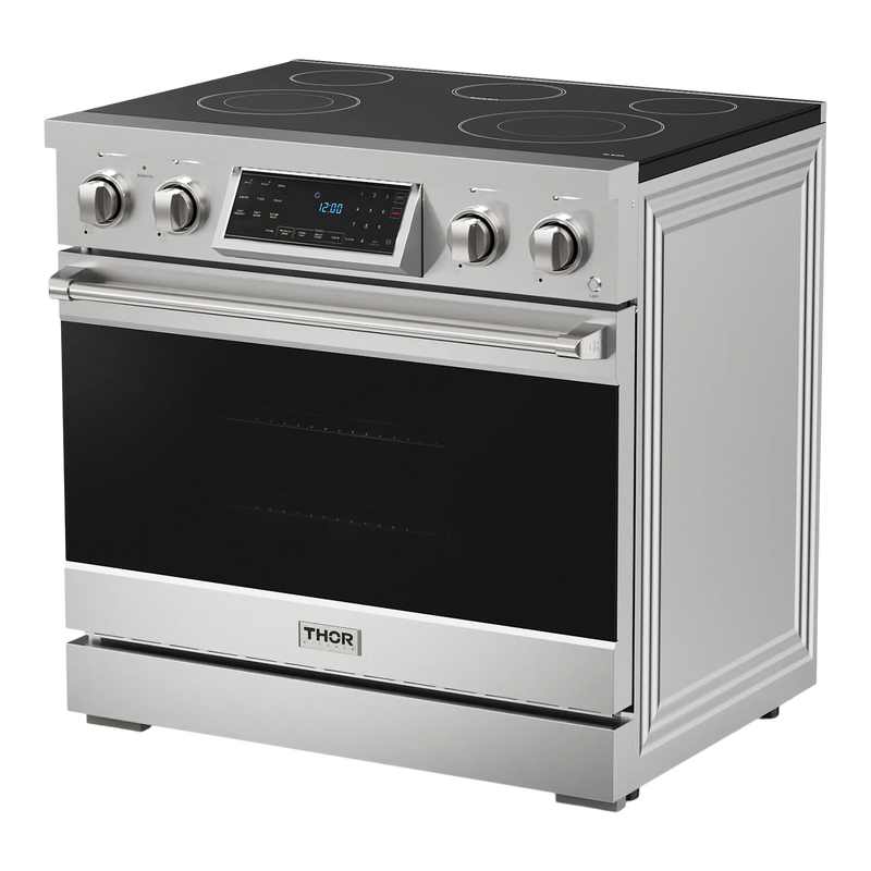 Thor Kitchen 36-Inch Professional Electric Range with Tilt Panel Touch Control in Stainless Steel (RSE36)