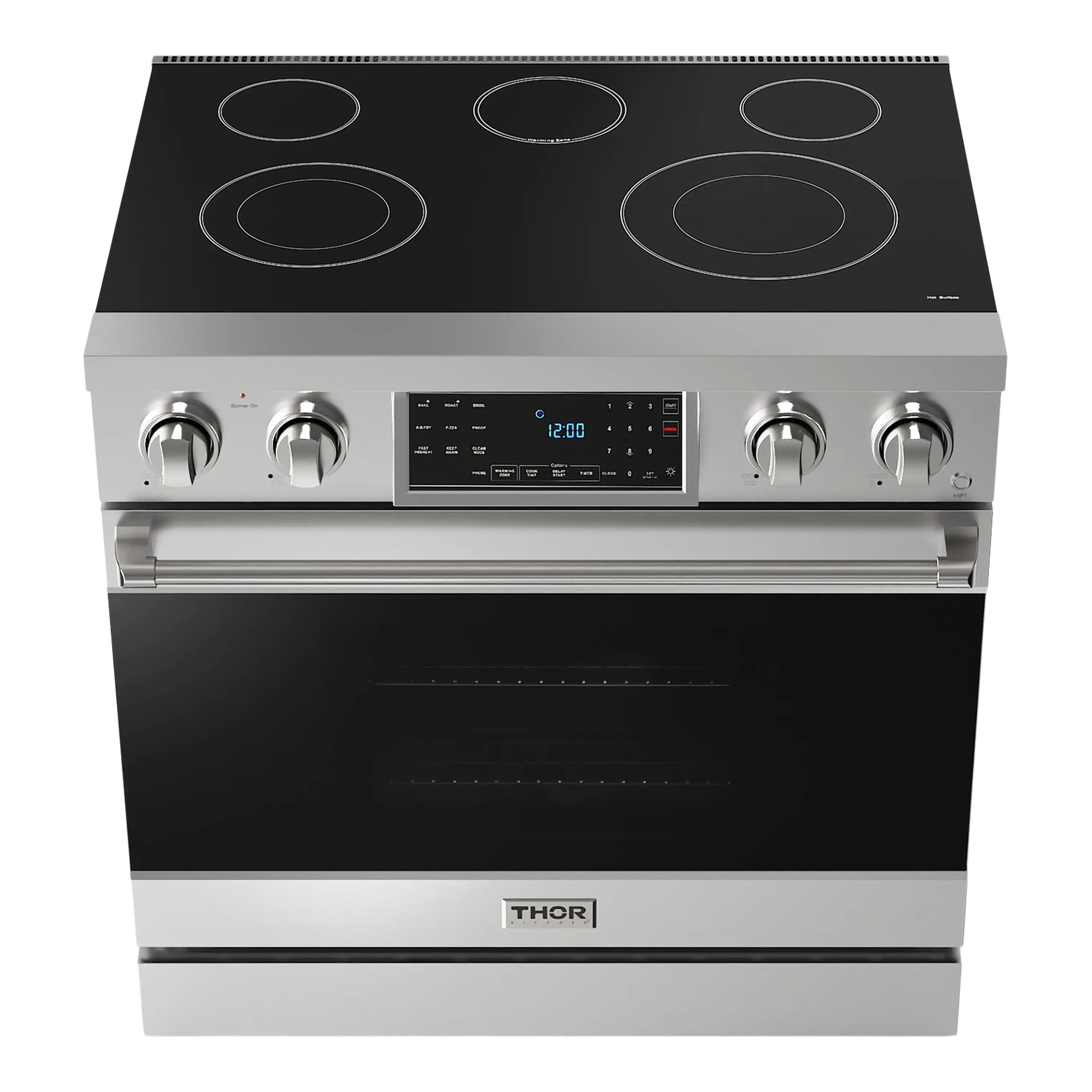 Thor Kitchen 36-Inch Professional Electric Range with Tilt Panel Touch Control in Stainless Steel (RSE36)