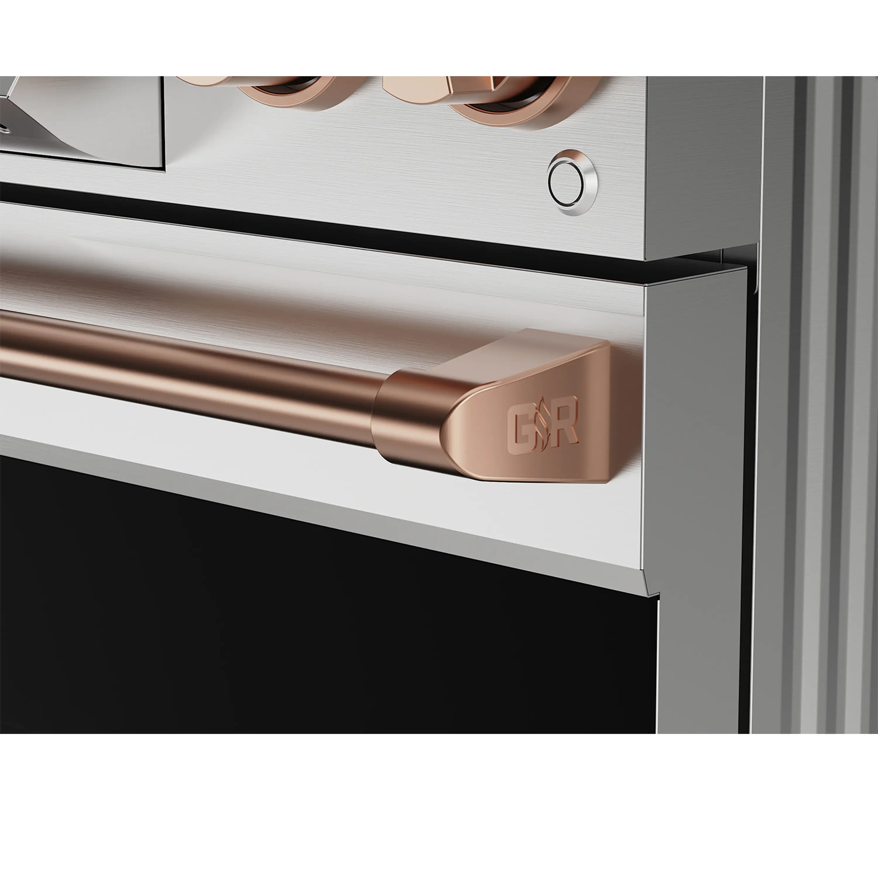 Thor Kitchen 30-Inch Professional Gas Range with Tilt Panel Touch Control in Stainless Steel with Rose Gold Trim  (RSG30-RSG)