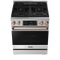 Thor Kitchen 30-Inch Professional Gas Range with Tilt Panel Touch Control in Stainless Steel with Rose Gold Trim  (RSG30-RSG)