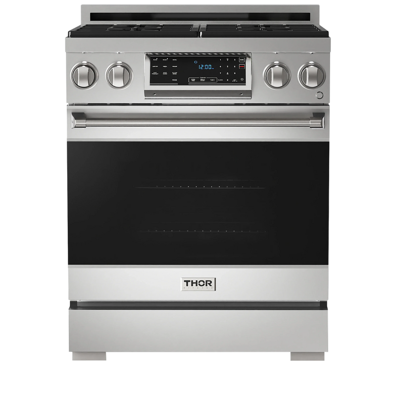 Thor Kitchen Gordon Ramsay Series 30-Inch Professional Gas Range with Tilt Panel Touch Control in Stainless Steel (RSG30)