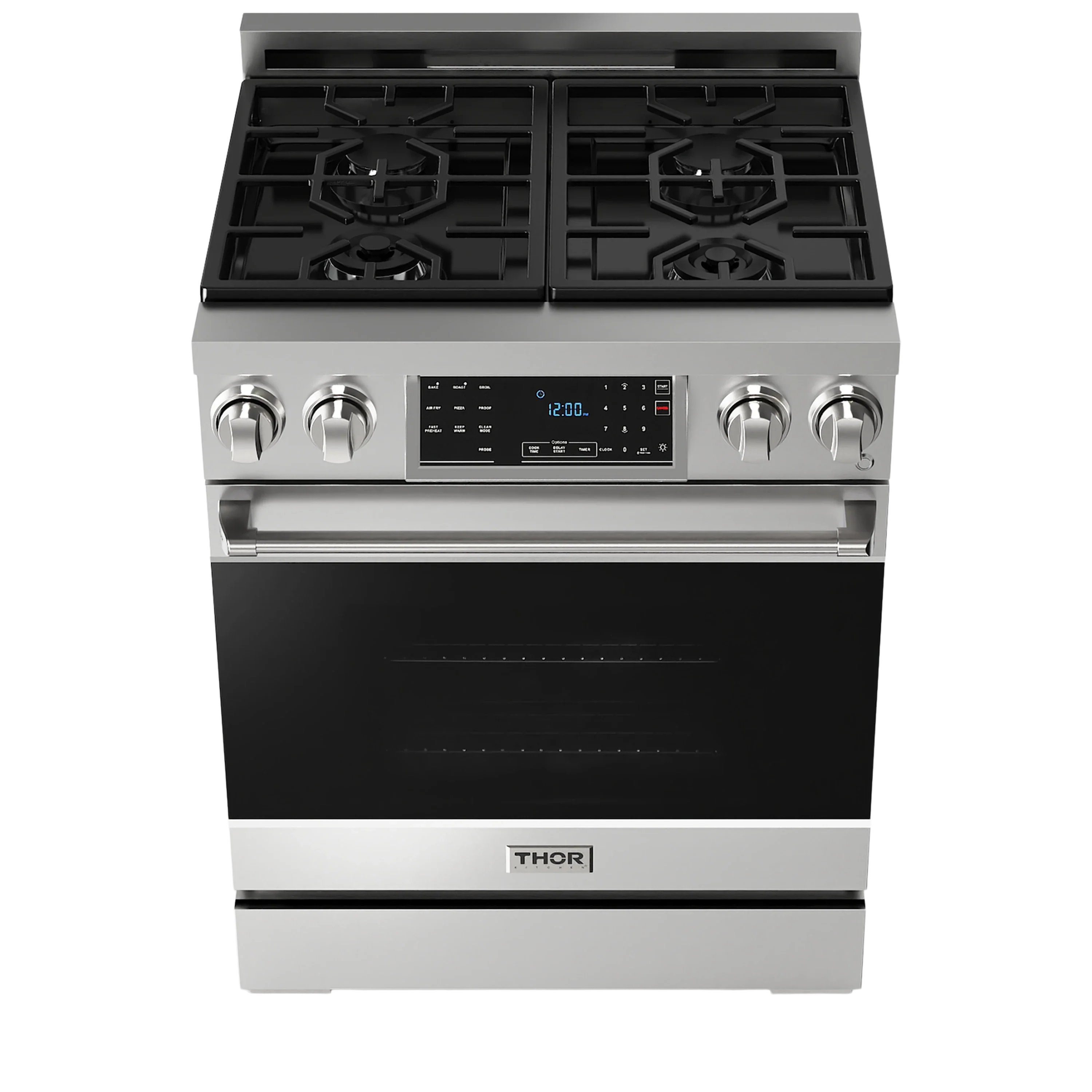 Thor Kitchen 30-Inch Professional Gas Range with Tilt Panel Touch Control in Stainless Steel (RSG30)