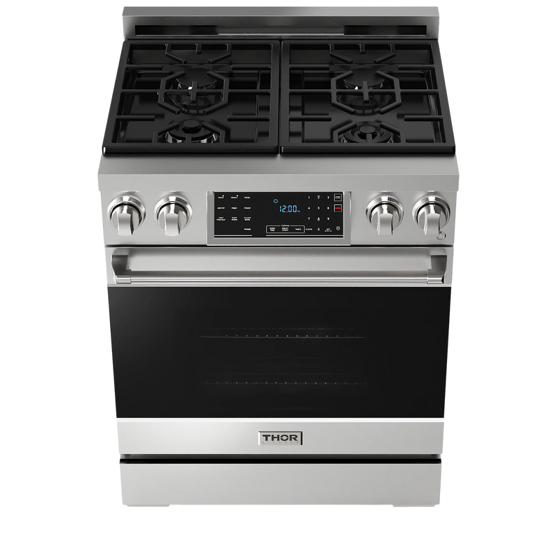 Thor Kitchen 30-Inch Professional Gas Range with Tilt Panel Touch Control in Stainless Steel RSG30LP