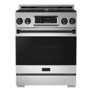 Thor Kitchen Gordon Ramsay Series 30-Inch Professional Gas Range with Tilt Panel Touch Control in Stainless Steel with Black Trim  (RSG30-BLK)