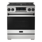 Thor Kitchen Gordon Ramsay Series 30-Inch Professional Gas Range with Tilt Panel Touch Control in Stainless Steel with Black Trim  (RSG30-BLK)