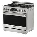 Thor Kitchen 36-Inch Professional Gas Range with Tilt Panel Touch Control in Stainless Steel (RSG36)