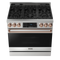 Thor Kitchen 36-Inch Professional Gas Range with Tilt Panel Touch Control in Stainless Steel with Rose Gold Trim (RSG36-RSG)