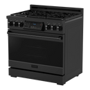 Thor Kitchen 36-Inch Professional Gas Range with Tilt Panel Touch Control in Black (RSG36B)