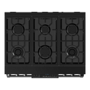 Thor Kitchen 36-Inch Professional Gas Range with Tilt Panel Touch Control in Black (RSG36B)