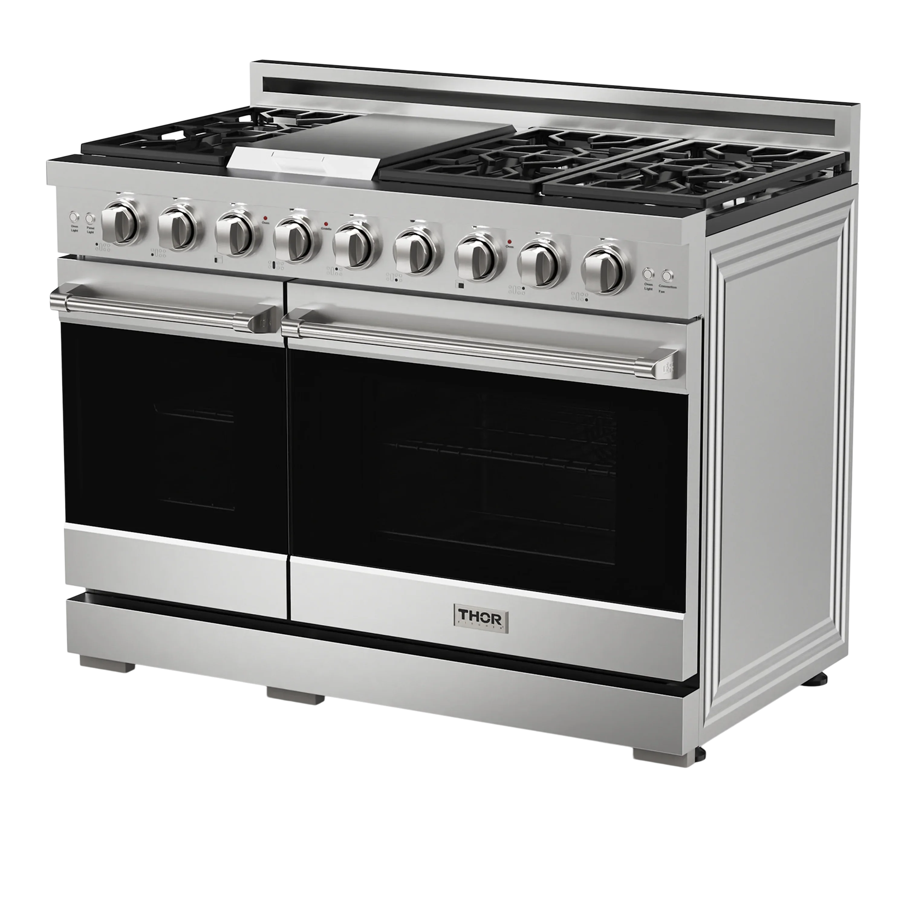 Thor Kitchen 48-Inch Professional Gas Range with Double Oven in Stainless Steel (RSG48E)