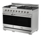 Thor Kitchen 48-Inch Professional Gas Range with Double Oven in Stainless Steel RSG48ELP