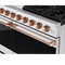 Thor Kitchen 48-Inch Professional Gas Range with Double Oven in Stainless Steel with Rose Gold Trim (RSG48E-RSG)