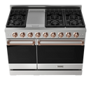 Thor Kitchen 48-Inch Professional Gas Range with Double Oven in Stainless Steel with Rose Gold Trim (RSG48E-RSG)