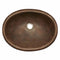 Native Trails Rolled Baby Classic Hand Hammered Bathroom Sink