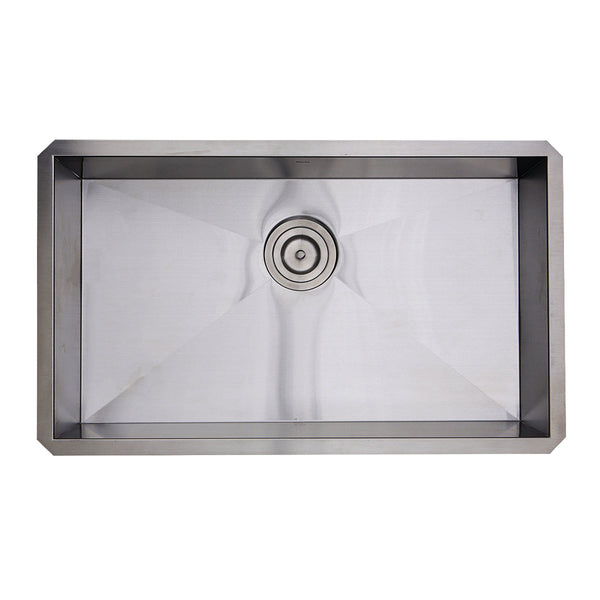 Nantucket Pro Series 30" Stainless Steel Kitchen Sink, 16 Gauge, SS-PRO-ZR3018-5.5