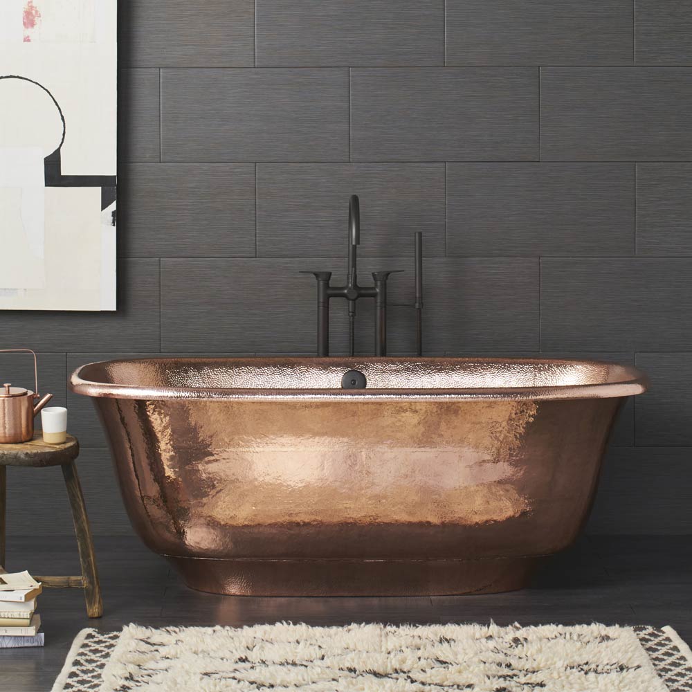 Native Trails Santorini Freestanding Copper Soaking Bathtub