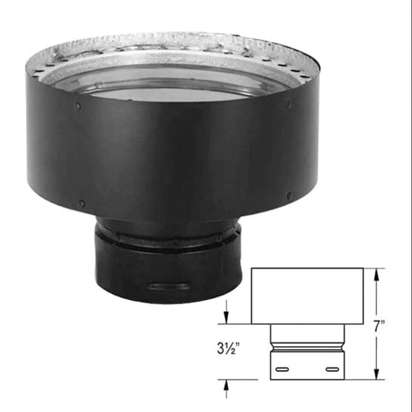 ComfortBilt Duravent 4" TO 8" Pelletvent Pro Chimney Adapter - 4PVP-X8