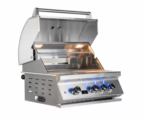 Whistler Built-In 3 Burner + Cover + Rotisserie