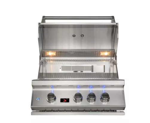 Whistler Built-In 3 Burner + Cover + Rotisserie