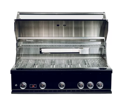 Whistler Built-In 500 Series 5 Burner Black + Cover + Rotisserie