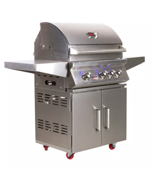 Whistler 3 Burner Cart + Cover + Rotisserie