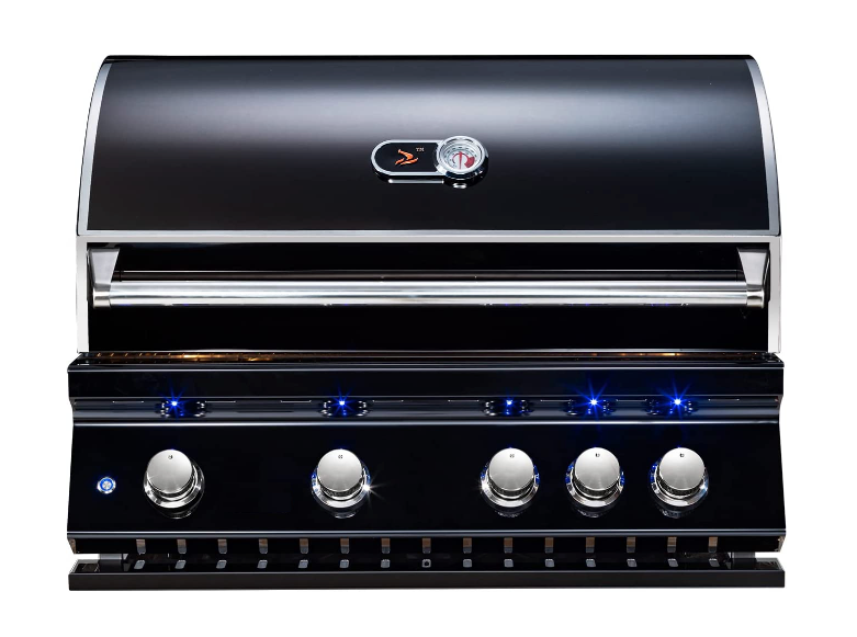 Whistler Built-In 4 Burner Black + Cover+ Rotisserie