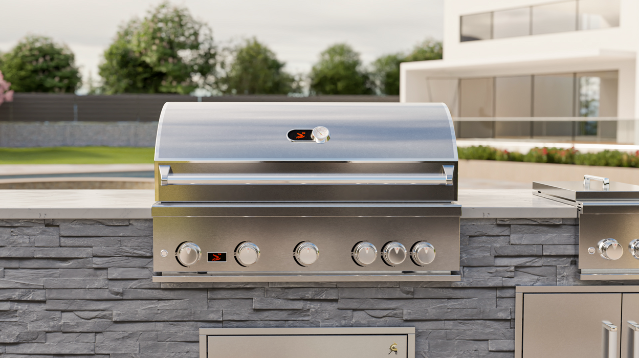 Whistler Built-In 500 Series 5 Burner + Cover + Rotisserie