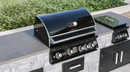 Whistler Built-In 4 Burner Black + Cover+ Rotisserie