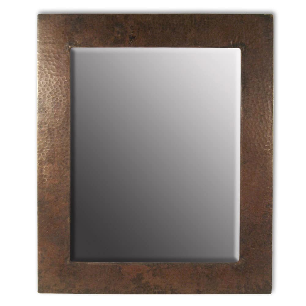 Native Trails Sedona Small Hammered Copper Wall Mirror - Antique