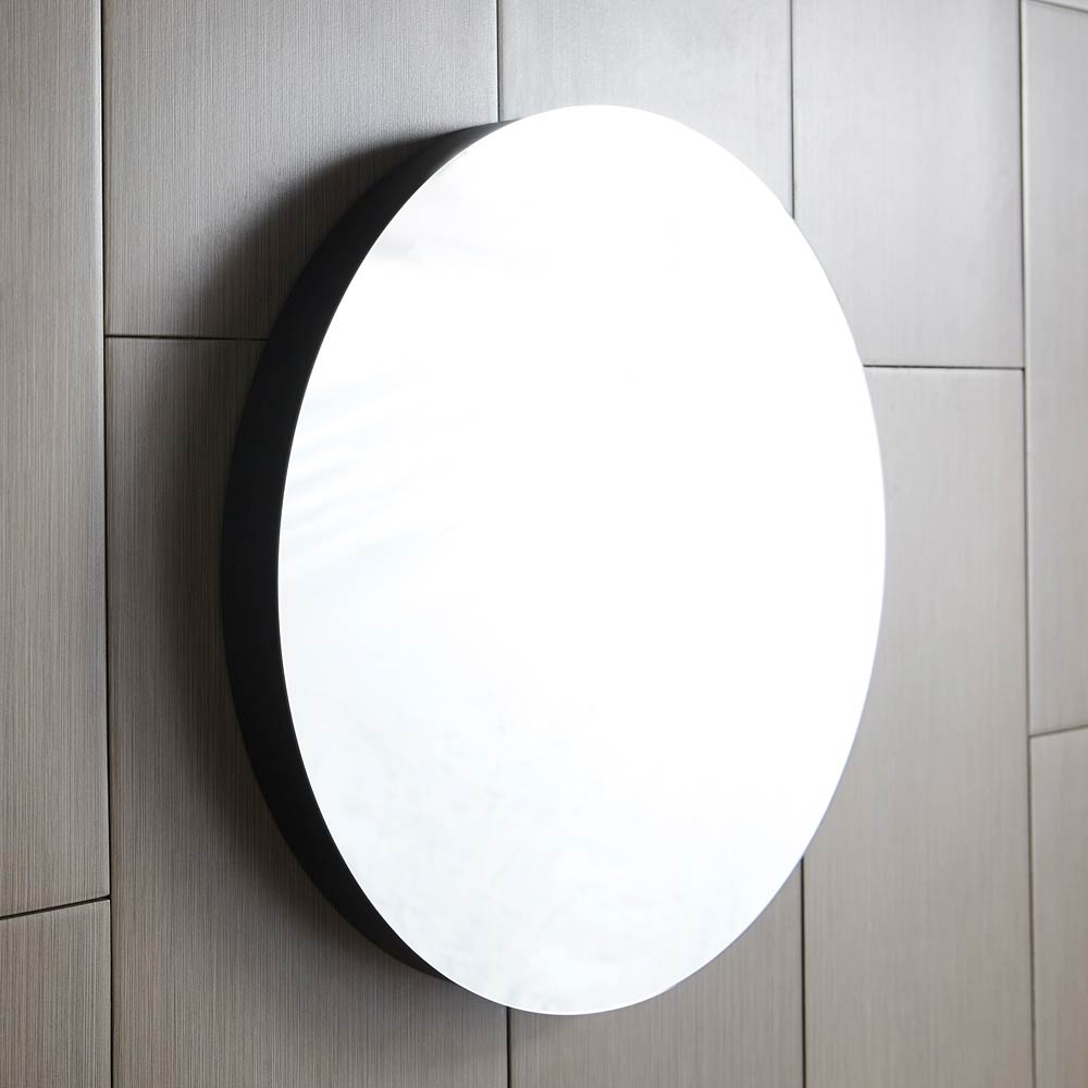 Native Trails 28-Inch Solace Circular Oak-Framed Wall Mirror