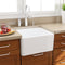 Nantucket Cape 20" Fireclay Farmhouse Sink, White, T-FCFS20