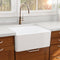 Nantucket Cape 27" Fireclay Farmhouse Sink, White, T-FCFS27