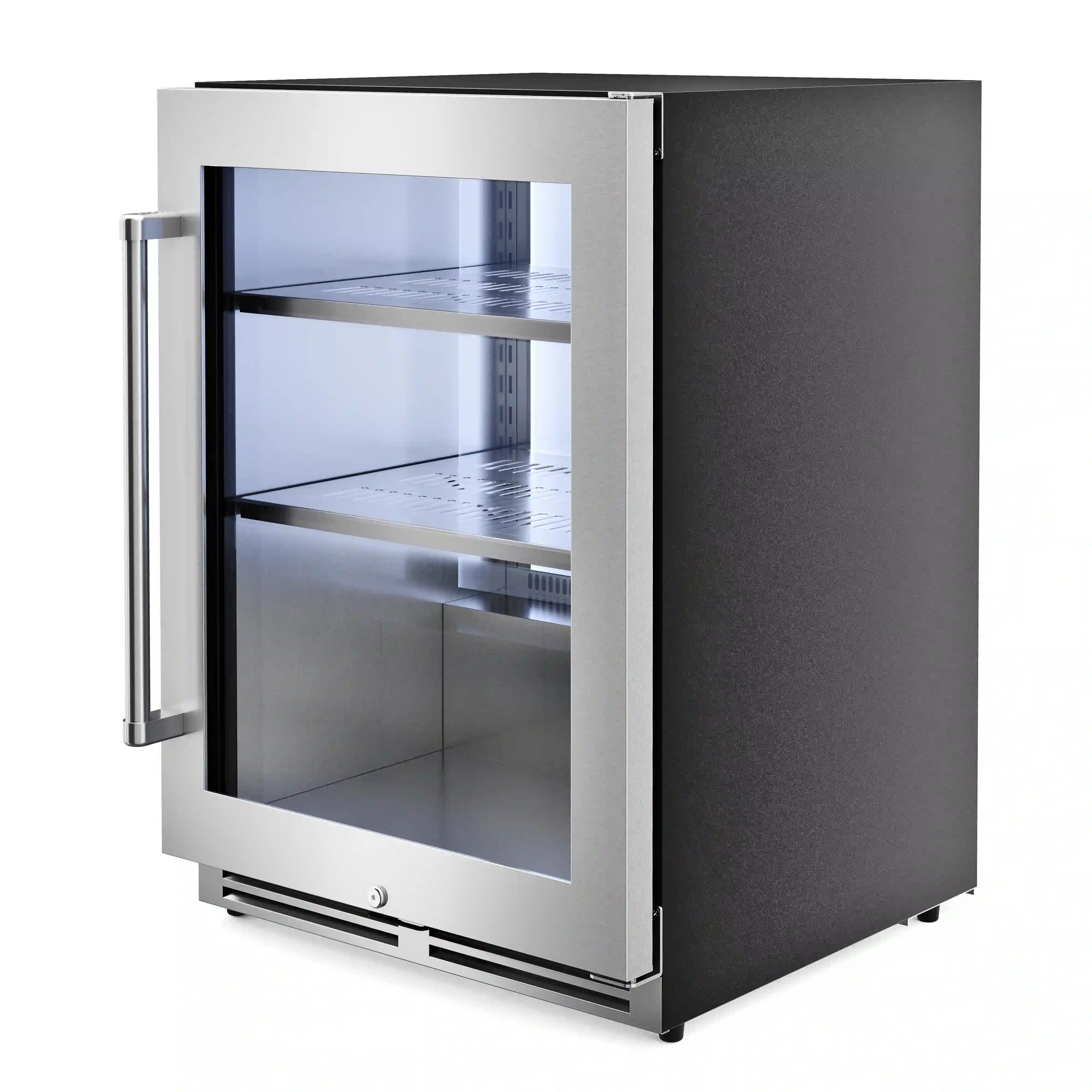 Thor Kitchen 24-Inch Undercounter Beverage Cooler in Stainless Steel - Right Hinge (TBR24U)