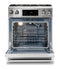 Thor Kitchen 30" Gas Range with 4.55 Cu. Ft. Self-Cleaning Oven and Tilt Panel in Stainless Steel (TRG3001)