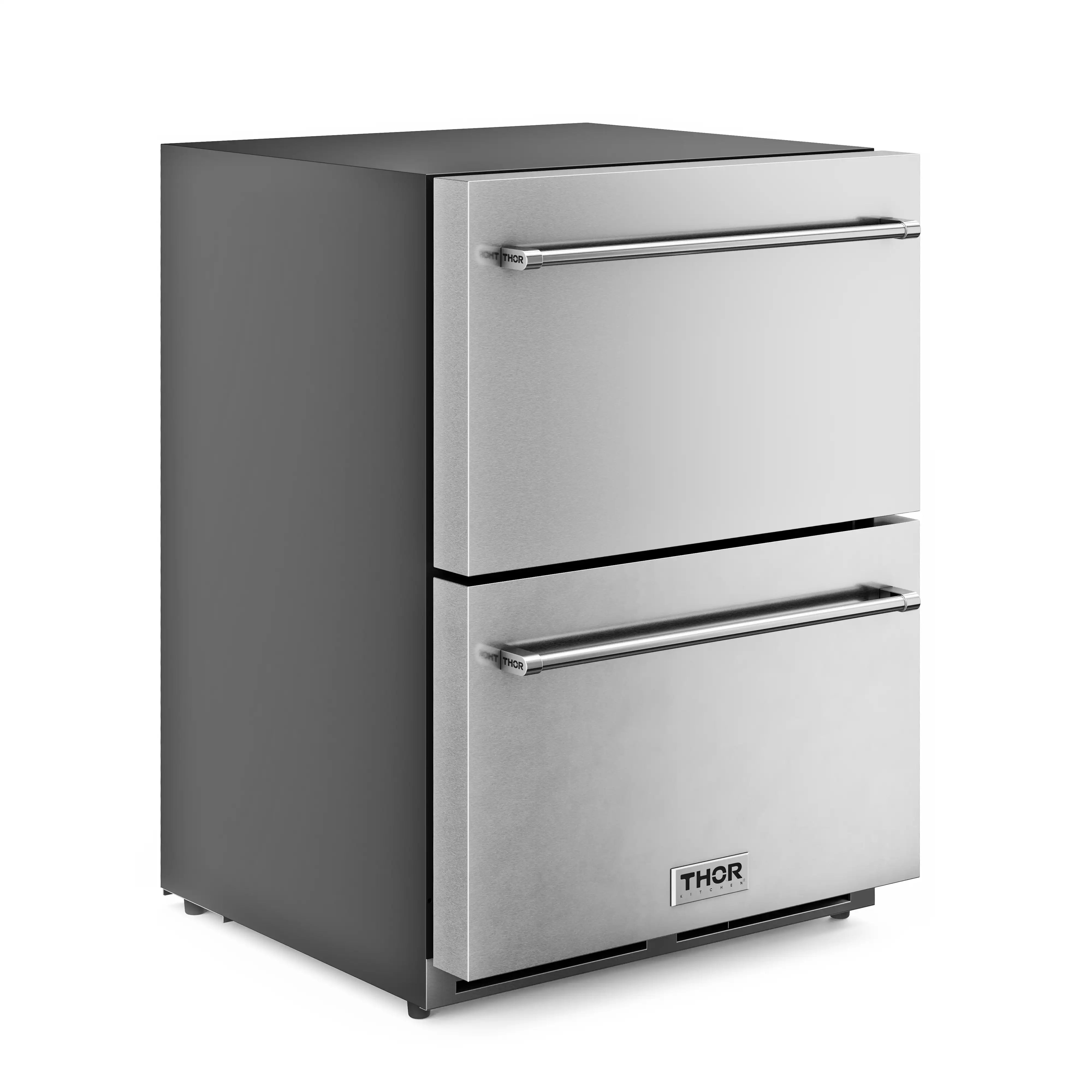 Thor Kitchen 24-Inch Indoor Outdoor Freezer Drawer in Stainless Steel (TRZ24U)